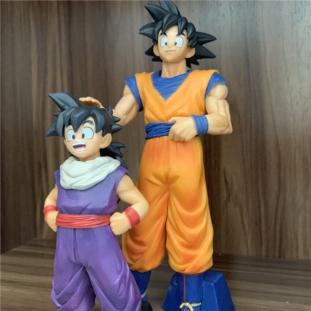 Novo dragão bola z figura goku pai gohan filho onda anime figura